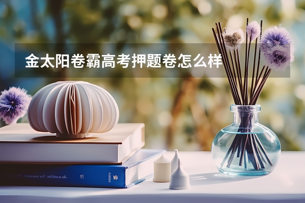 金太阳卷霸高考押题卷怎么样