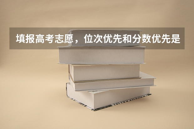 填报高考志愿，位次优先和分数优先是否会冲突？同分不同位怎么判断？