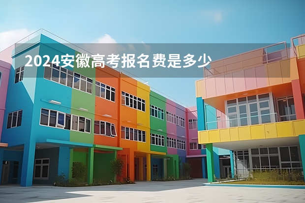 2024安徽高考报名费是多少