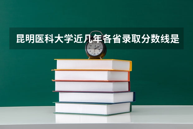 昆明医科大学近几年各省录取分数线是多少？