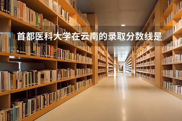 首都医科大学在云南的录取分数线是多少?