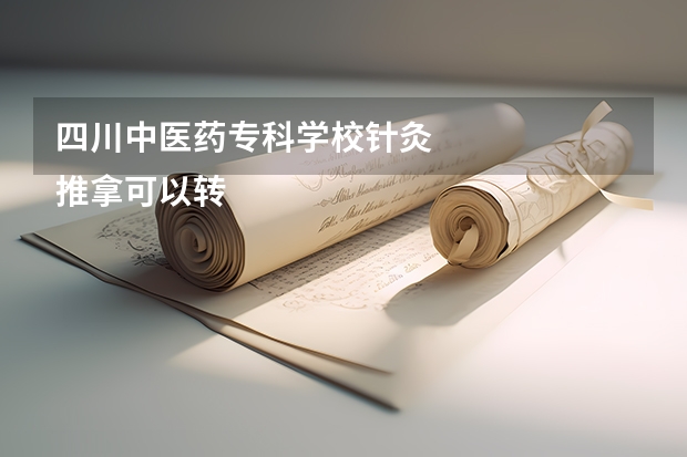 四川中医药专科学校针灸
推拿可以转专业吗