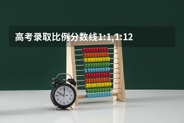高考录取比例分数线1:1,1:1.2是什么意思?