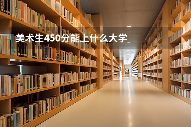 美术生450分能上什么大学