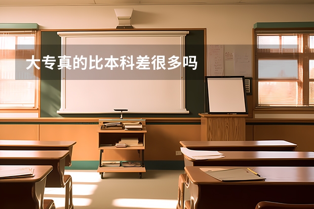 大专真的比本科差很多吗