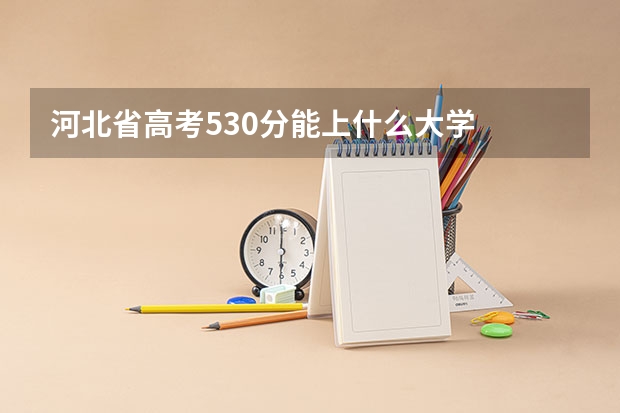 河北省高考530分能上什么大学