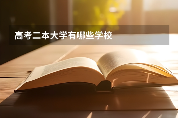 高考二本大学有哪些学校