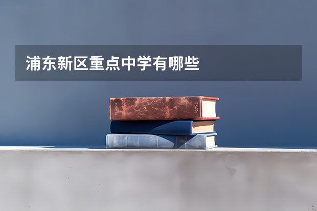 浦东新区重点中学有哪些