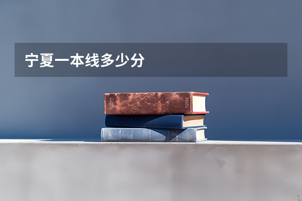 宁夏一本线多少分