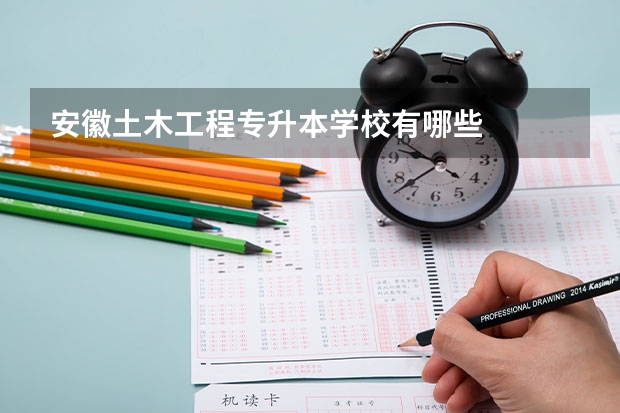 安徽土木工程专升本学校有哪些