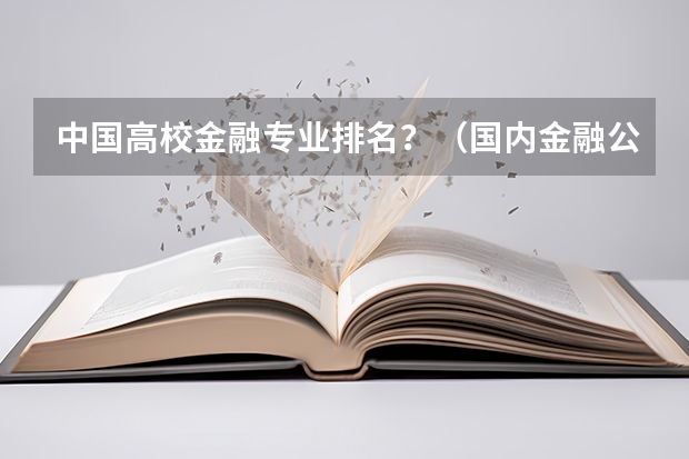 中国高校金融专业排名?(国内金融公司排名)