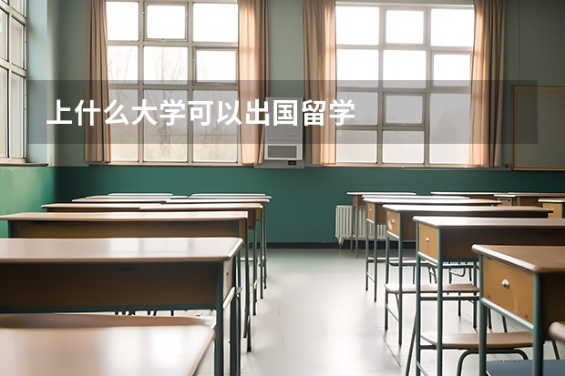 上什么大学可以出国留学