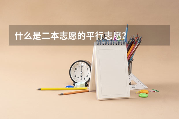 什么是二本志愿的平行志愿？