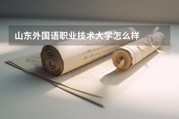 山东外国语职业技术大学怎么样