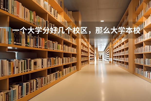 一个大学分好几个校区，那么大学本校与其他校区有什么区别吗？