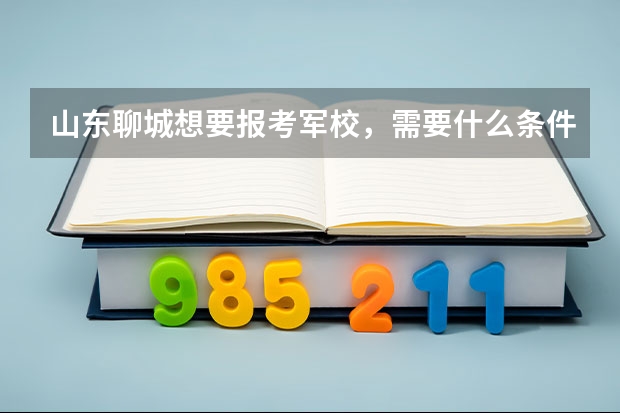 山东聊城想要报考军校，需要什么条件？