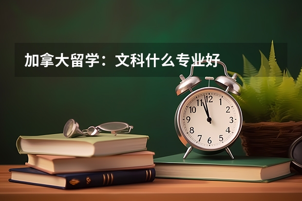 加拿大留学：文科什么专业好