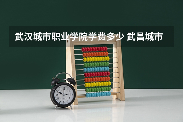 武汉城市职业学院学费多少 武昌城市学院学费