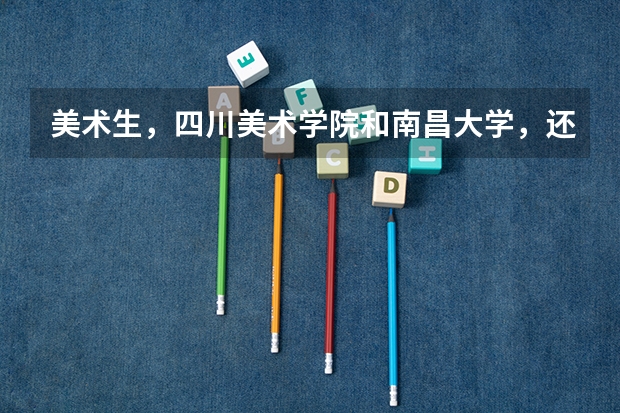 美术生,四川美术学院和南昌大学,还有鲁迅美术学院,哪个难考?专业和文化分分数各要多少分?