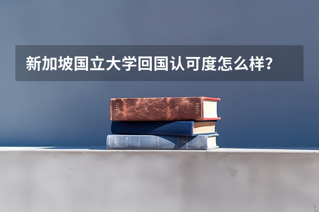 新加坡国立大学回国认可度怎么样？
