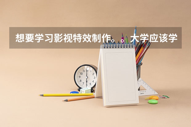 想要学习影视特效制作。。大学应该学习什么专业。。是3维动画吗。。。