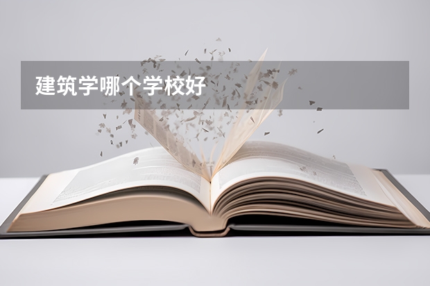 建筑学哪个学校好