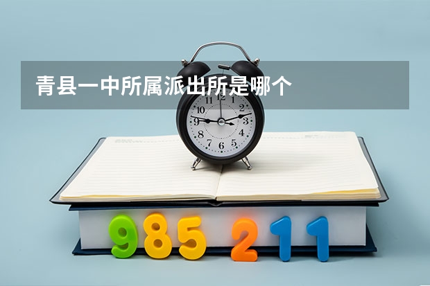 青县一中所属派出所是哪个