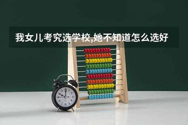 我女儿考究选学校,她不知道怎么选好,要我问问你,是选内地的一本还是北上广的?