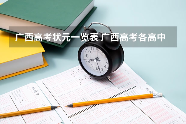 广西高考状元一览表 广西高考各高中成绩