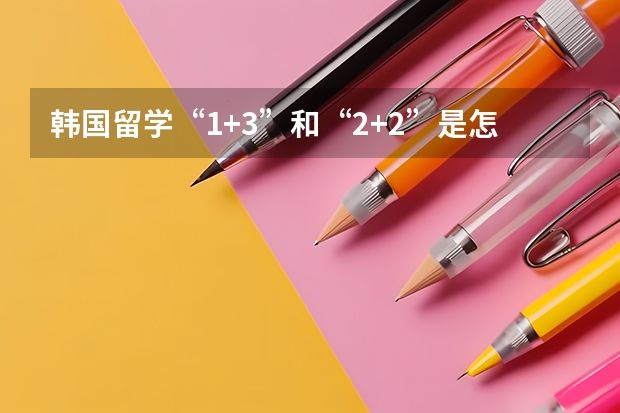 韩国留学“1+3”和“2+2”是怎么回事