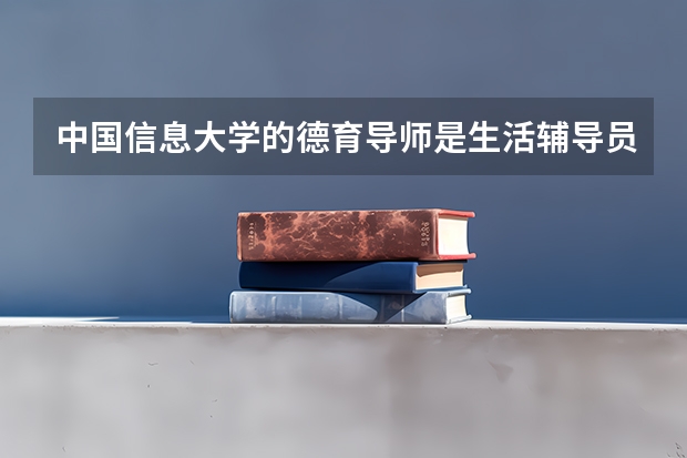 中国信息大学的德育导师是生活辅导员吗?