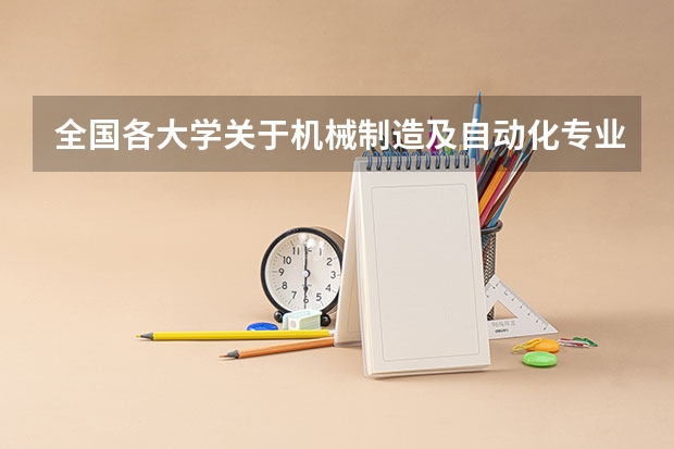 全国各大学关于机械制造及自动化专业的排名（管理类专业大学排行榜）