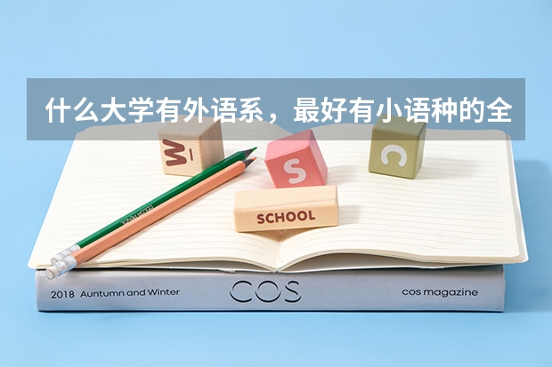 什么大学有外语系，最好有小语种的..全面些