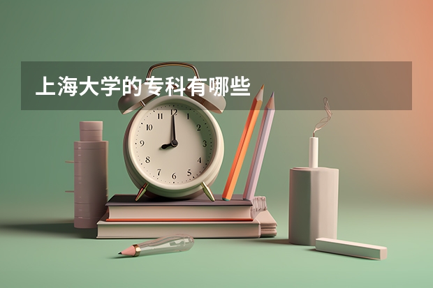 上海大学的专科有哪些