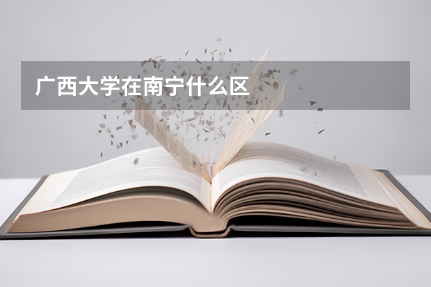 广西大学在南宁什么区