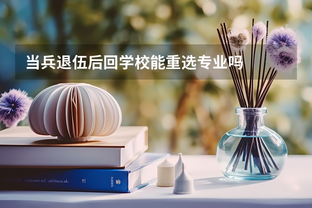 当兵退伍后回学校能重选专业吗