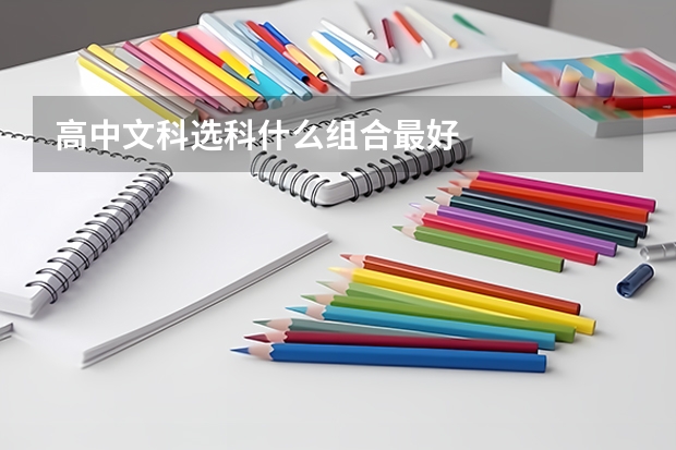 高中文科选科什么组合最好