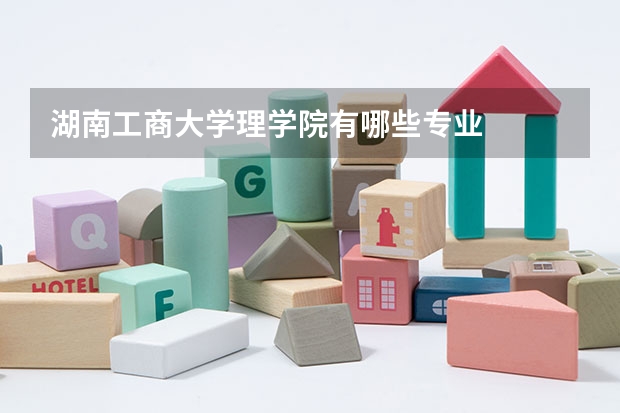 湖南工商大学理学院有哪些专业