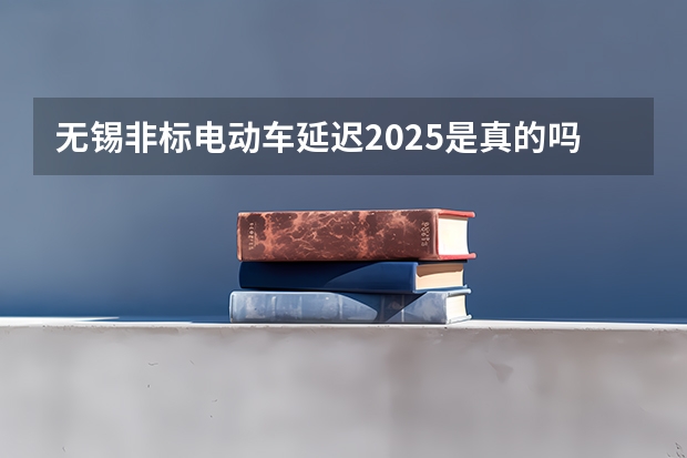 无锡非标电动车延迟2025是真的吗