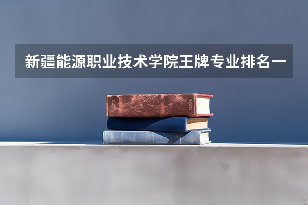 新疆能源职业技术学院王牌专业排名一览表 新疆农业大学专业排名