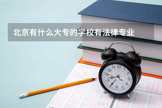 北京有什么大专的学校有法律专业