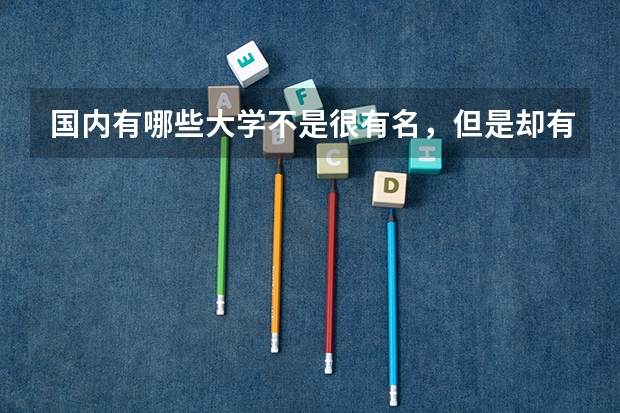 国内有哪些大学不是很有名,但是却有很牛的专业