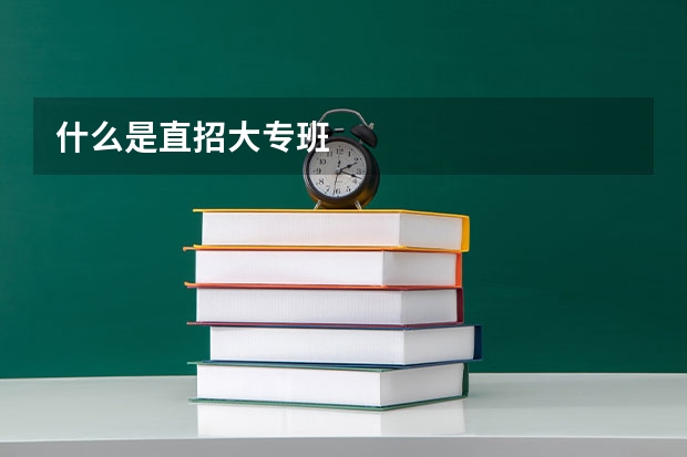 什么是直招大专班