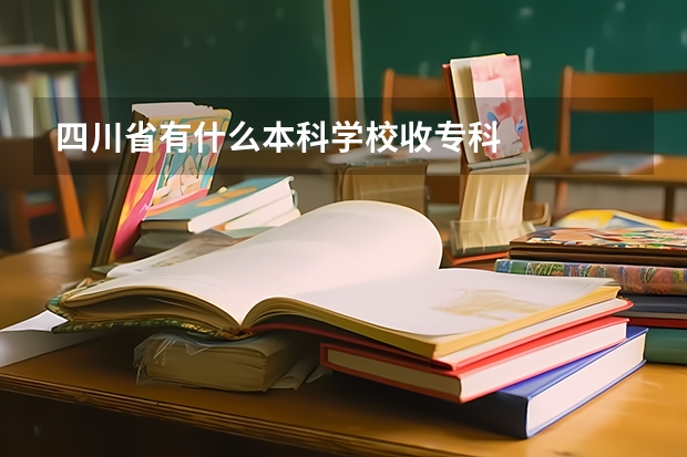 四川省有什么本科学校收专科
