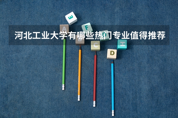 河北工业大学有哪些热门专业值得推荐?