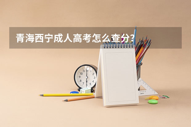 青海西宁成人高考怎么查分?
