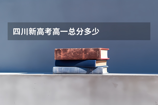 四川新高考高一总分多少