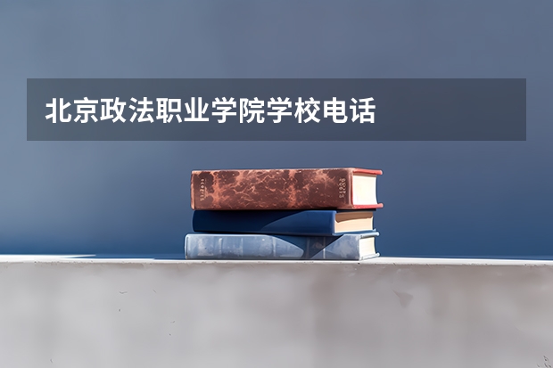 北京政法职业学院学校电话