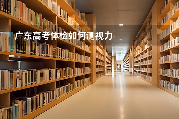广东高考体检如何测视力