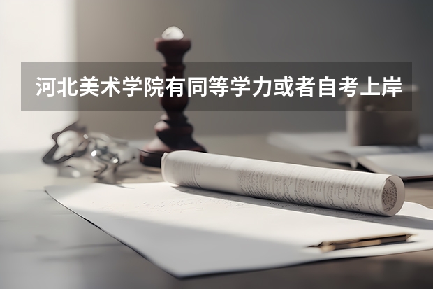 河北美术学院有同等学力或者自考上岸的吗?